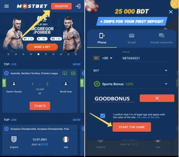 MostBet Bonus offers